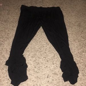 Express Ankle Mid Rise Ruched Pants